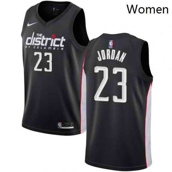 Womens Nike Washington Wizards 23 Michael Jordan Swingman Black NBA Jersey City Edition